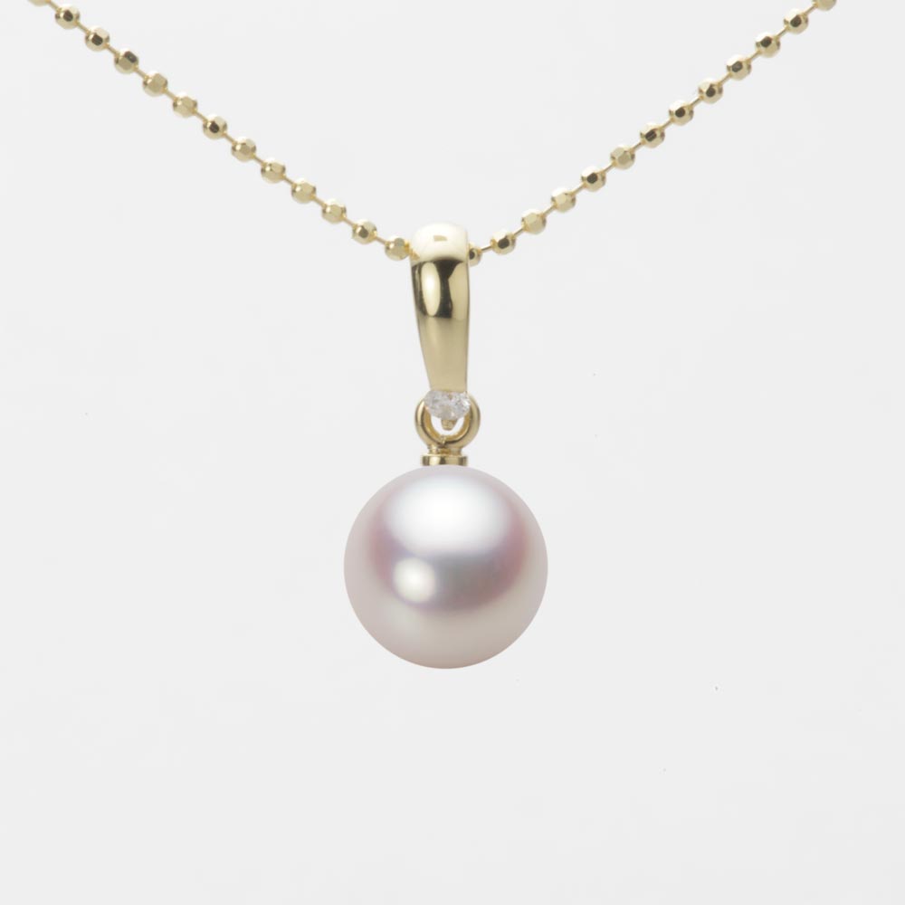 7.5mmアコヤ真珠ペンダント（ホワイトピンク・ロゼ）