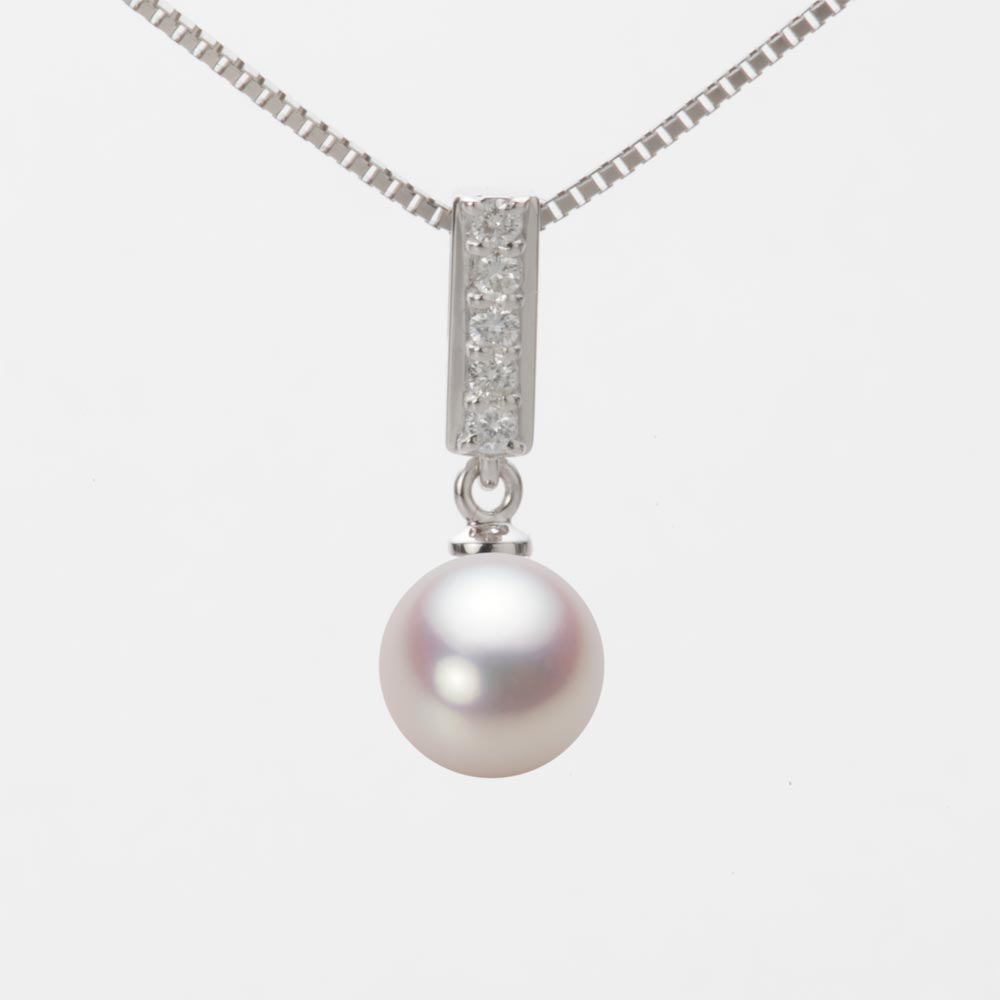 7.5mmアコヤ真珠ペンダント（ホワイトピンク・ロゼ）