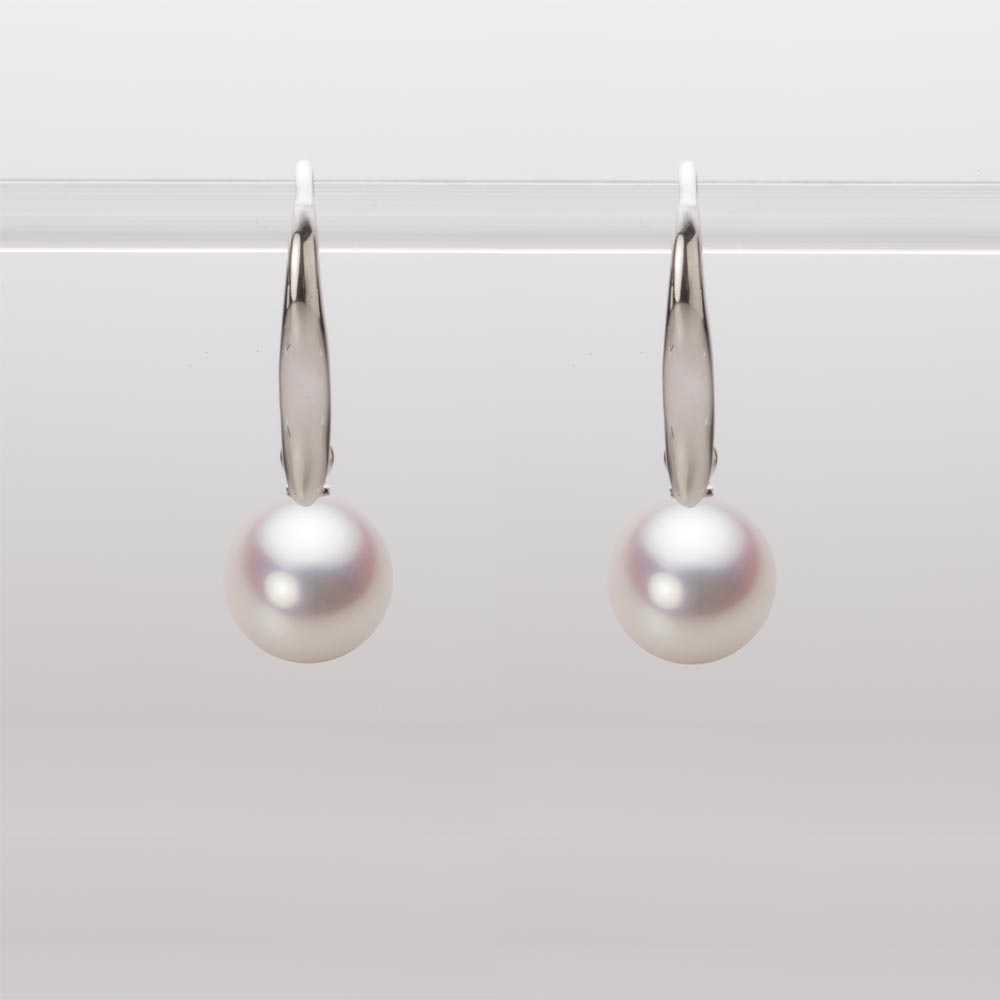 7.5mmアコヤ真珠ピアス（ホワイトピンク・ロゼ）