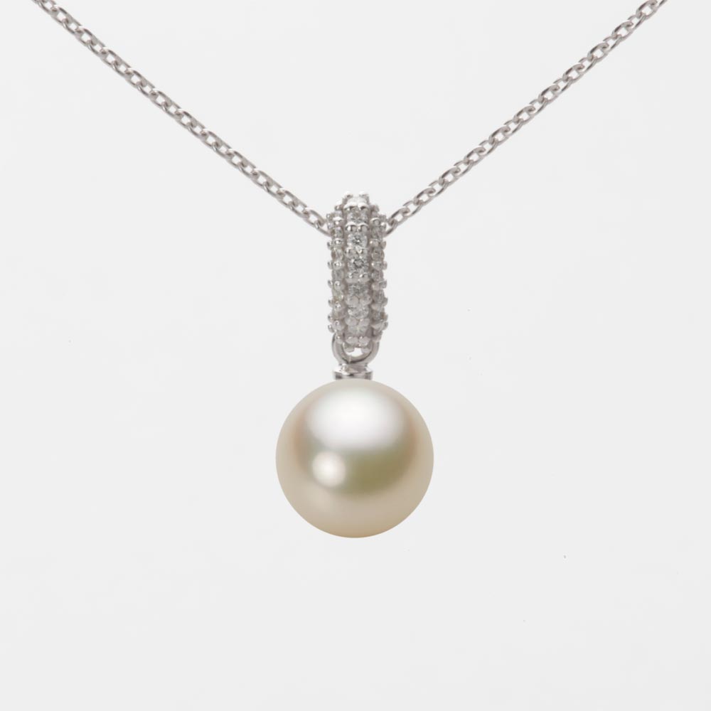 7.5mmアコヤ真珠ペンダント（シャンパンゴールド）