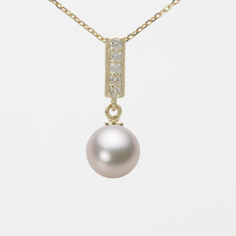 7.5mmアコヤ真珠ペンダント（シャンパンホワイト）