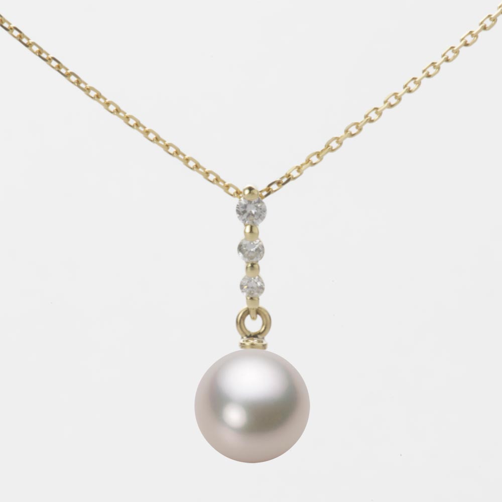 7.5mmアコヤ真珠ペンダント（シャンパンホワイト）