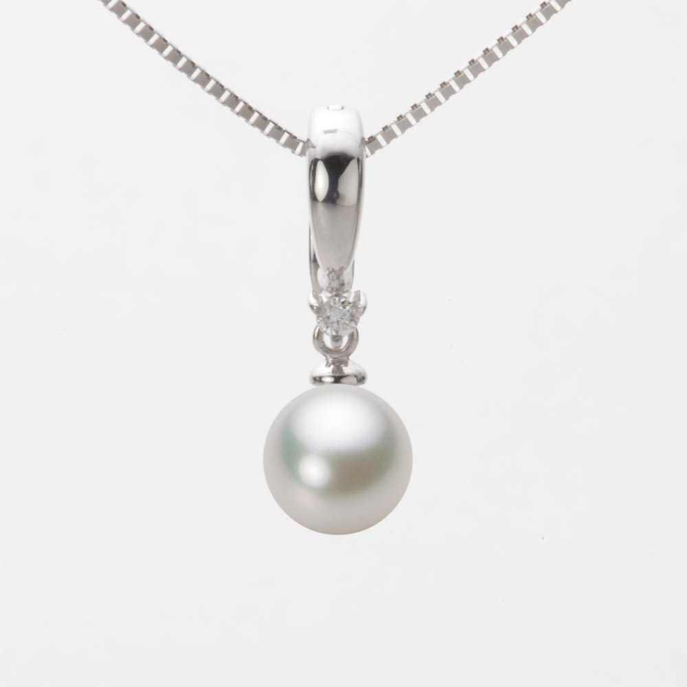 7.5mmアコヤ真珠ペンダント（ナチュラルホワイト）
