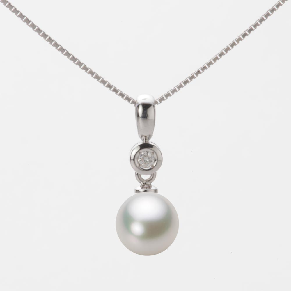 7.5mmアコヤ真珠ペンダント（ナチュラルホワイト）