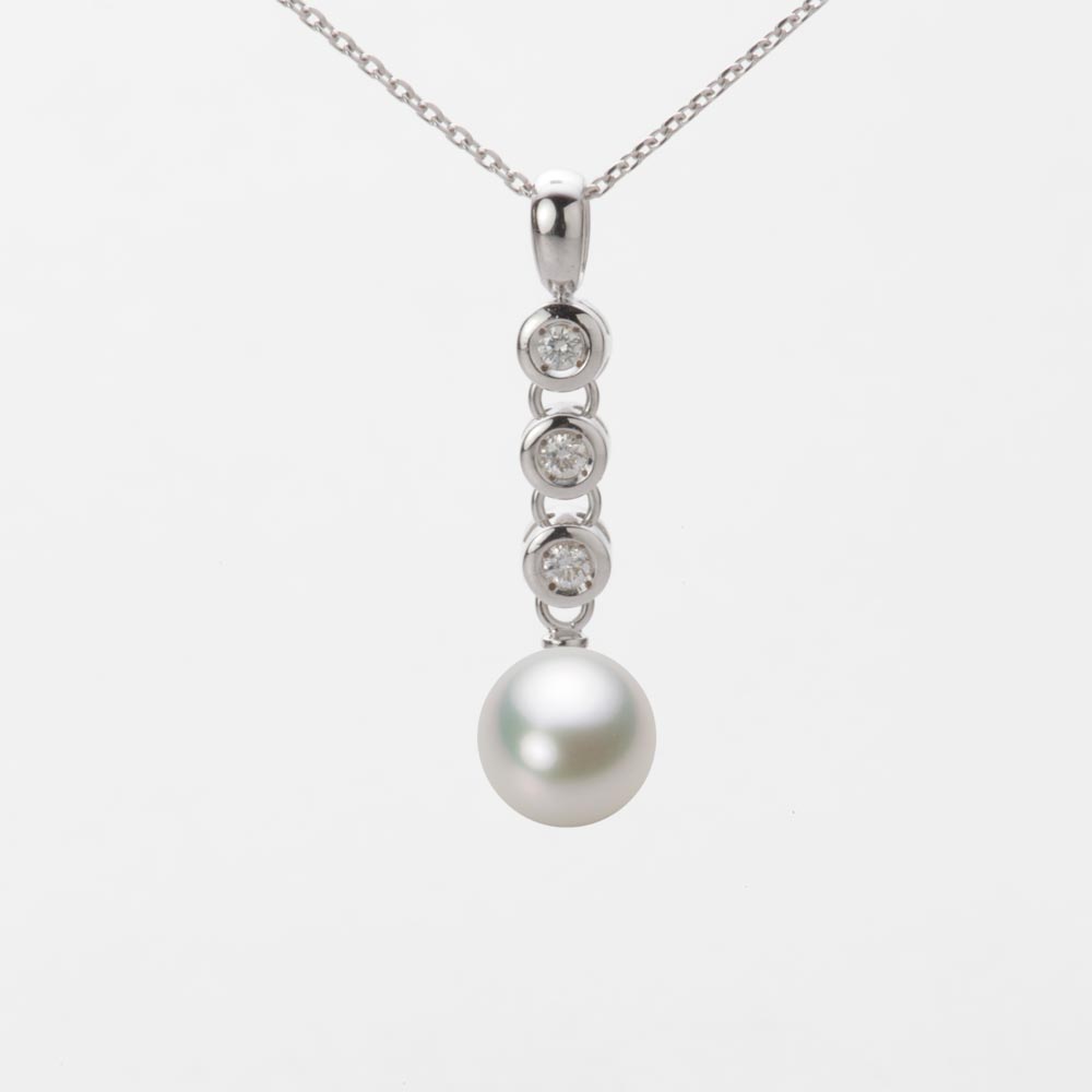 7.5mmアコヤ真珠ペンダント（ナチュラルホワイト）