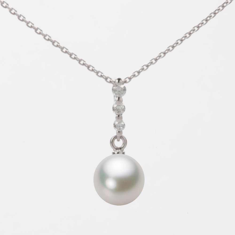 7.5mmアコヤ真珠ペンダント（ナチュラルホワイト）