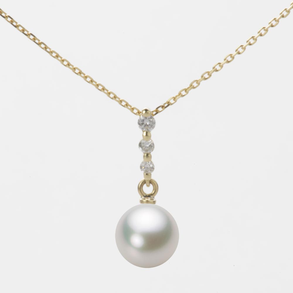 7.5mmアコヤ真珠ペンダント（ナチュラルホワイト）