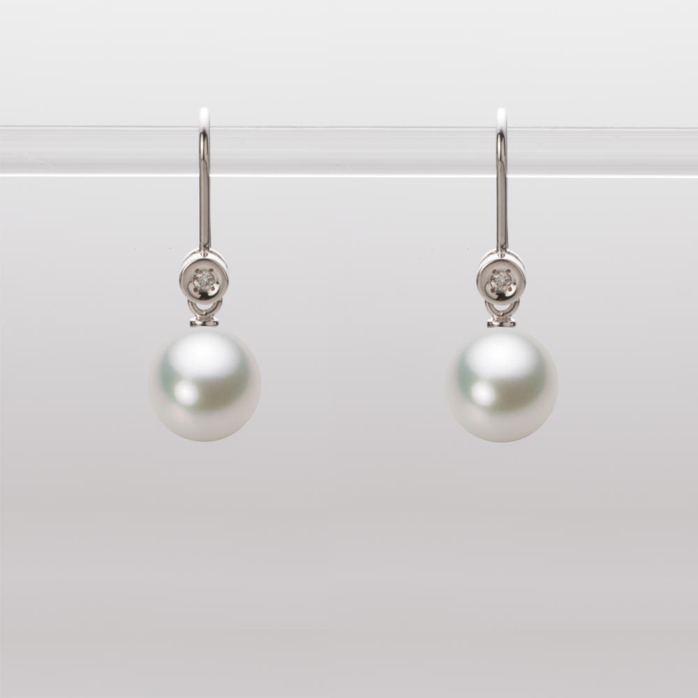 7.5mmアコヤ真珠ピアス（ナチュラルホワイト）