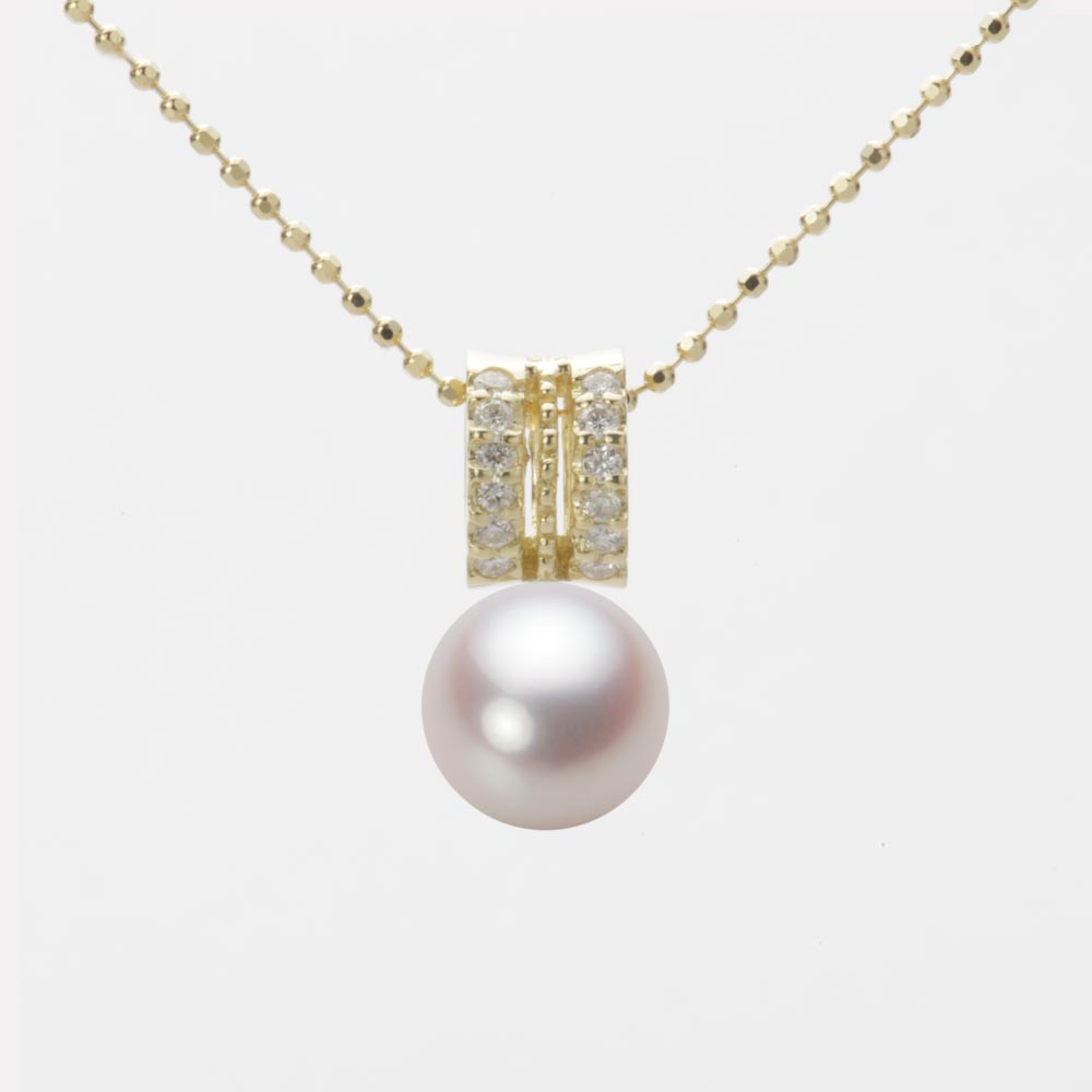 7.5mmアコヤ真珠ペンダント（ホワイトピンク・ロゼ）