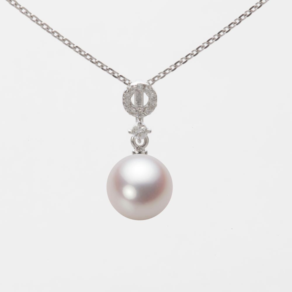 7.5mmアコヤ真珠ペンダント（ホワイトピンク・ロゼ）