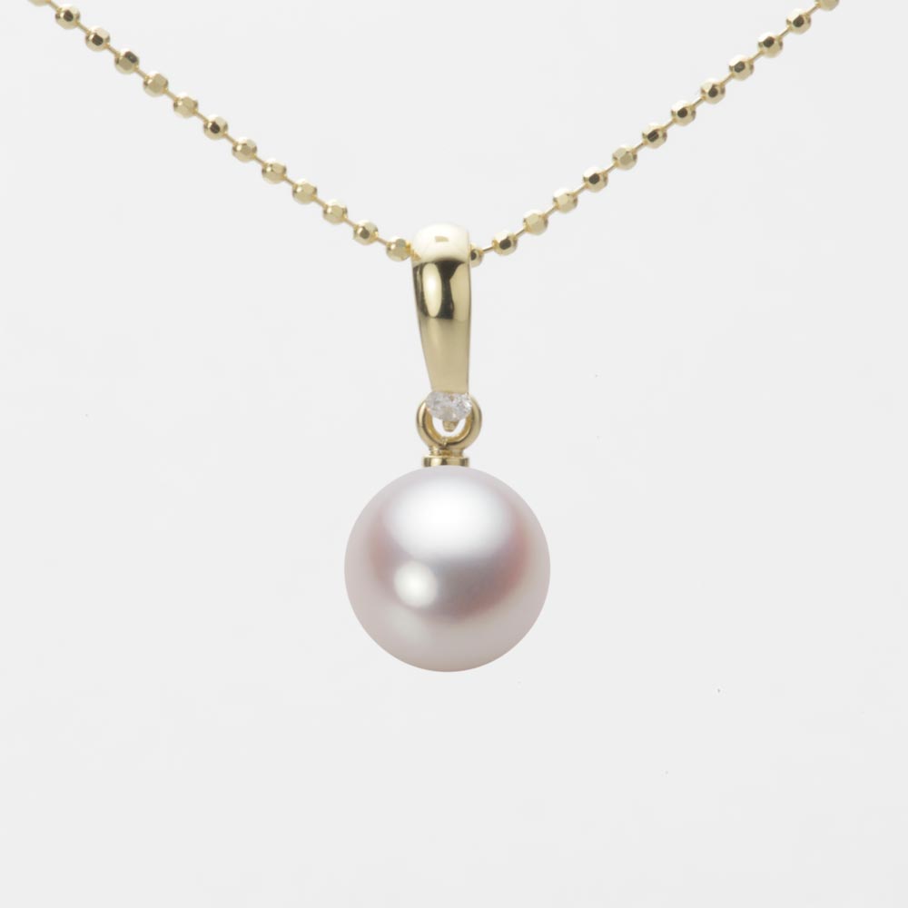 7.5mmアコヤ真珠ペンダント（ホワイトピンク・ロゼ）