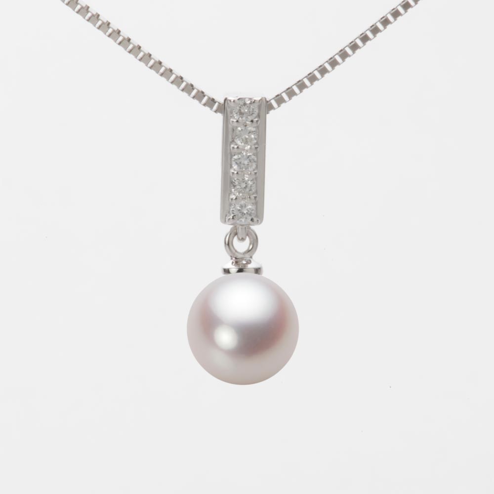 7.5mmアコヤ真珠ペンダント（ホワイトピンク・ロゼ）