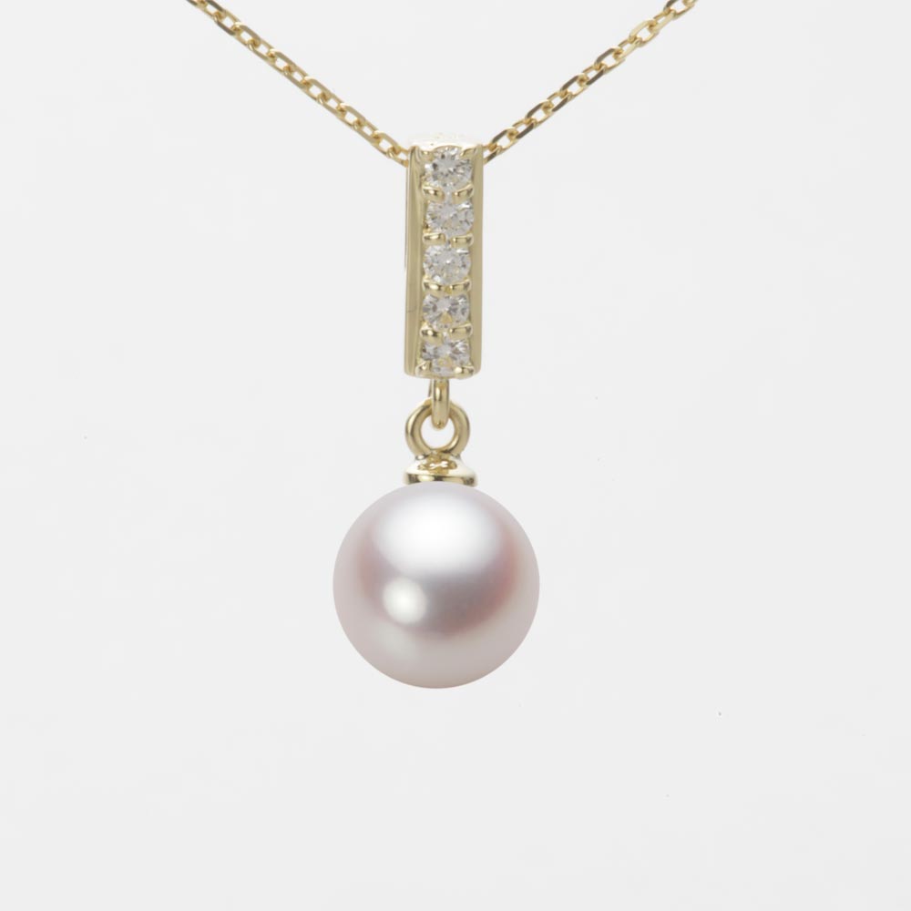 7.5mmアコヤ真珠ペンダント（ホワイトピンク・ロゼ）