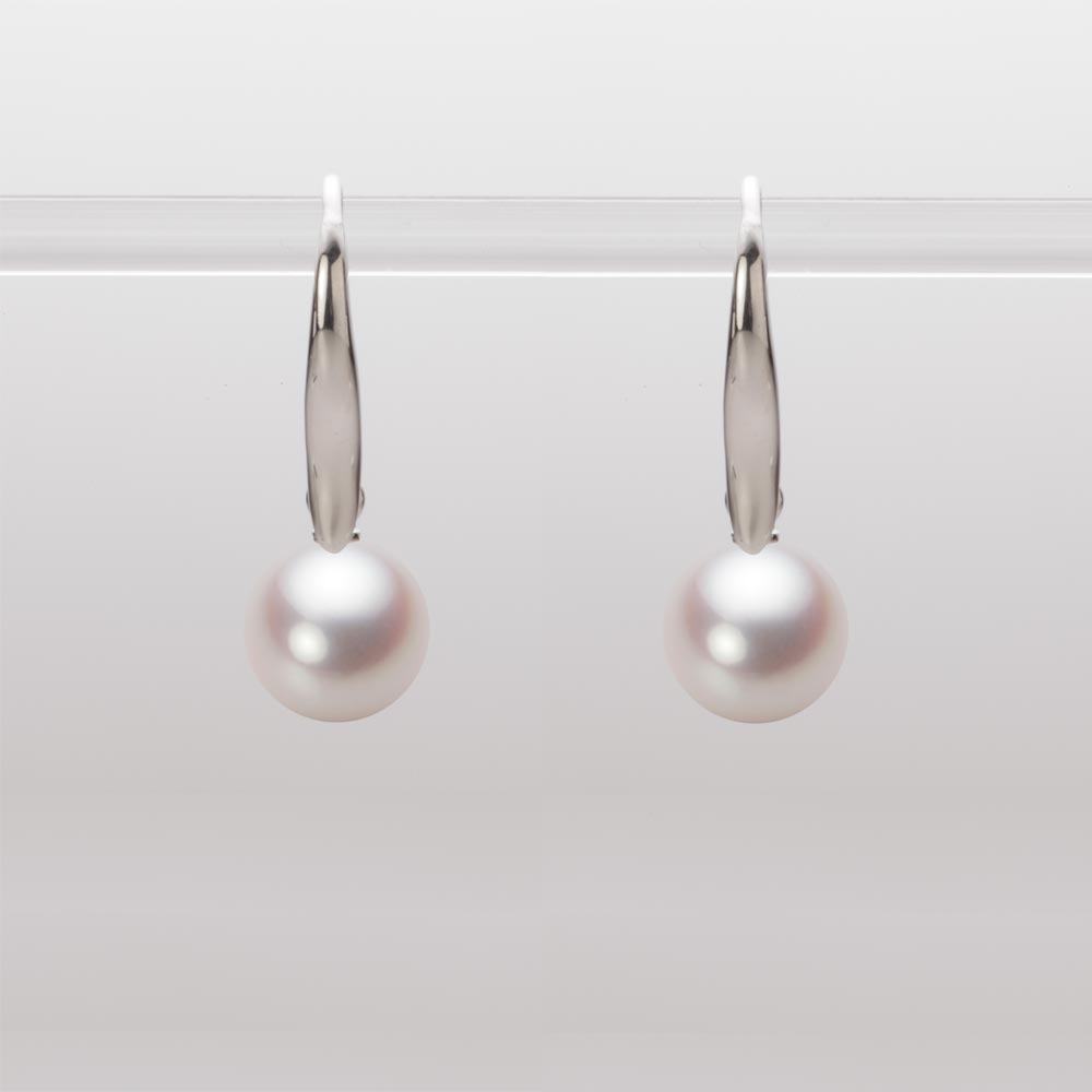 7.5mmアコヤ真珠ピアス（ホワイトピンク・ロゼ）