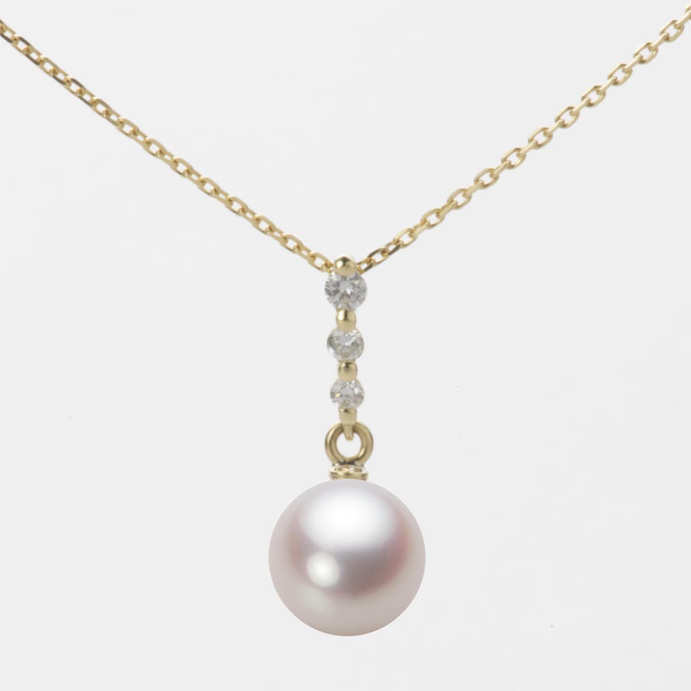 7.5mmアコヤ真珠ペンダント（ホワイトピンク・ロゼ）