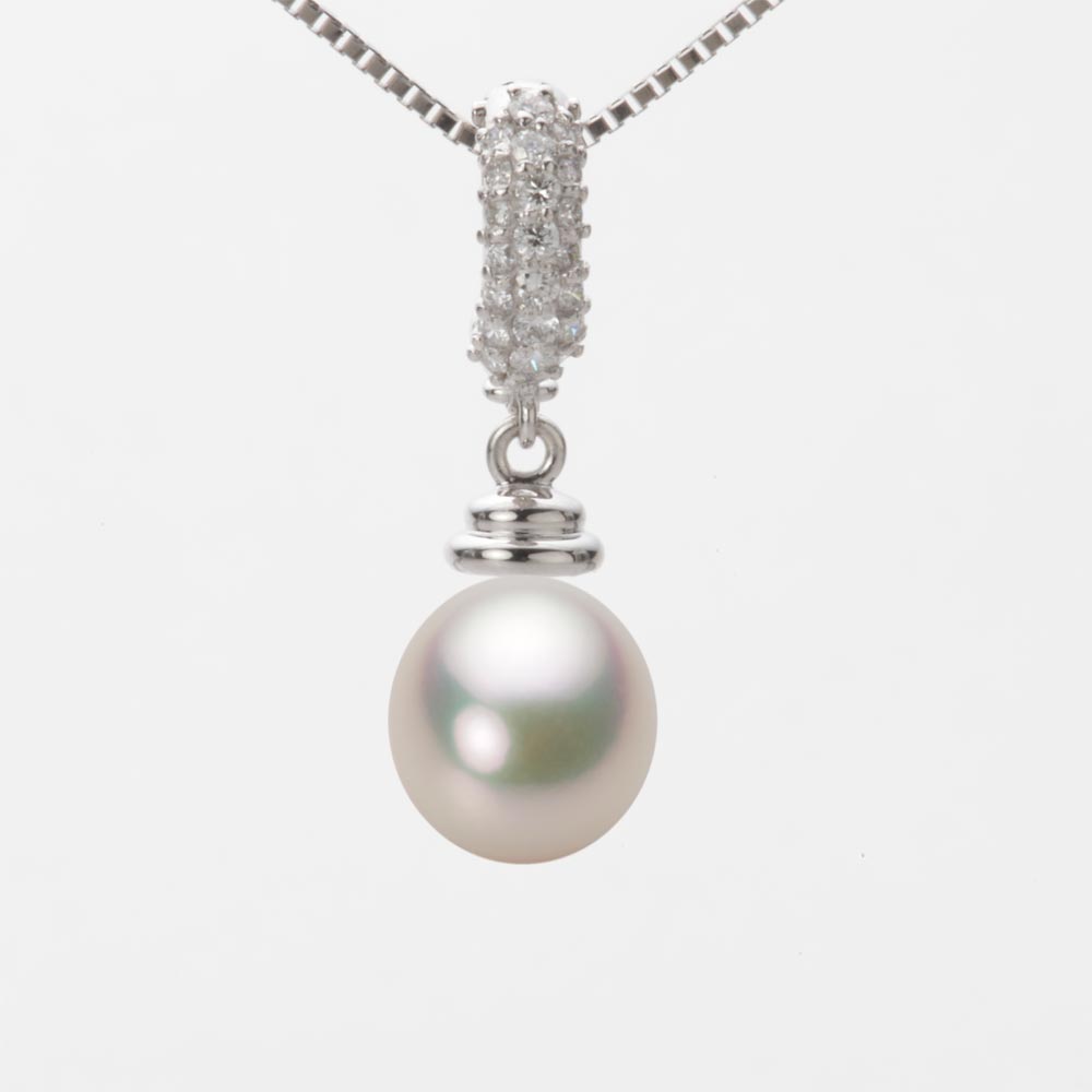 8.0mm アコヤ真珠ペンダント （シャンパンホワイト）