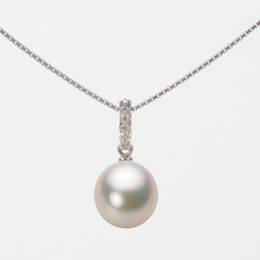 8.0mm アコヤ真珠ペンダント （シャンパンホワイト）