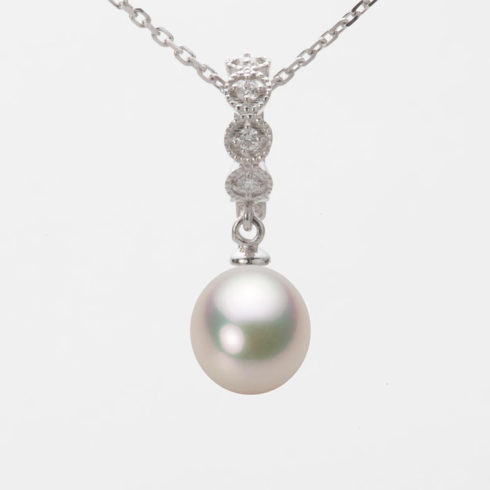 8.0mm アコヤ真珠ペンダント （シャンパンホワイト）