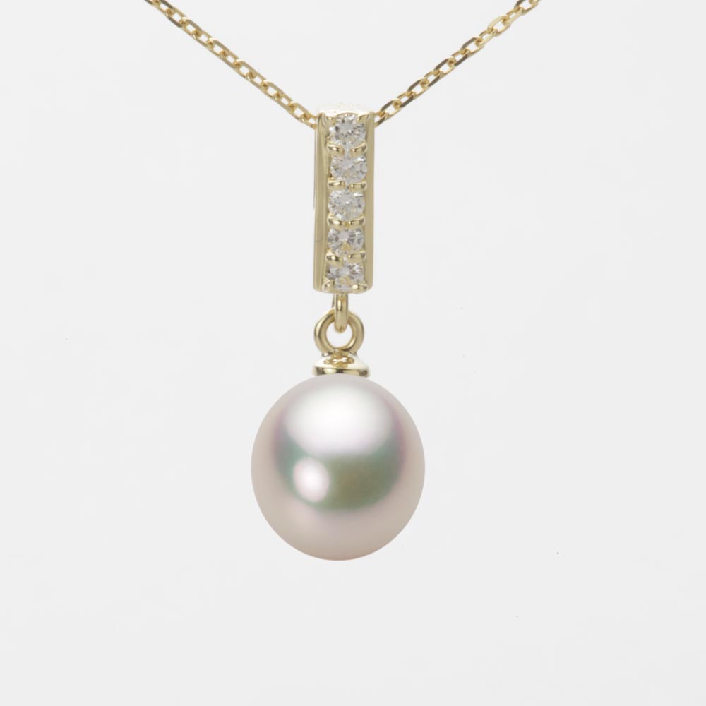 8.0mm アコヤ真珠ペンダント （シャンパンホワイト）