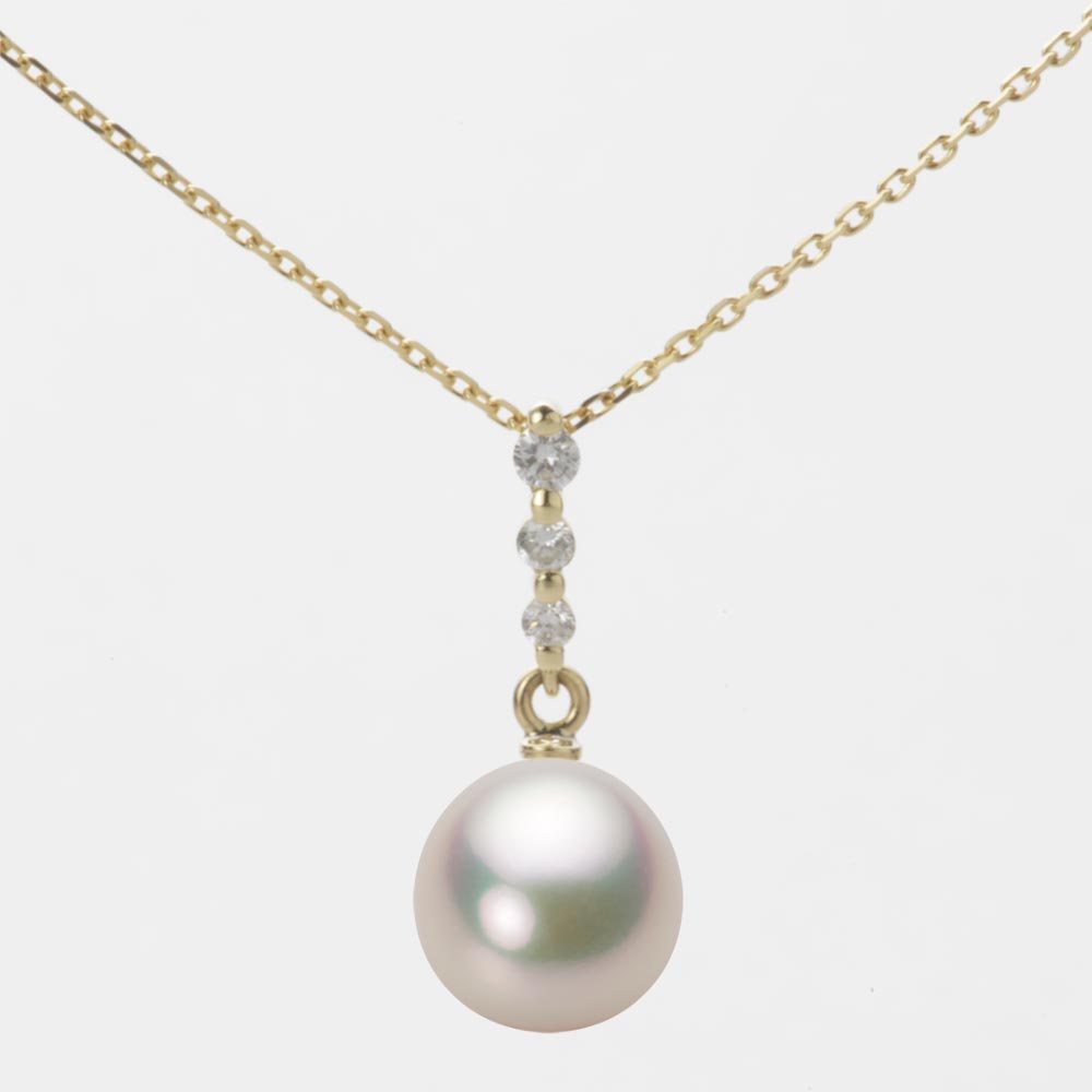 8.0mm アコヤ真珠ペンダント （シャンパンホワイト）