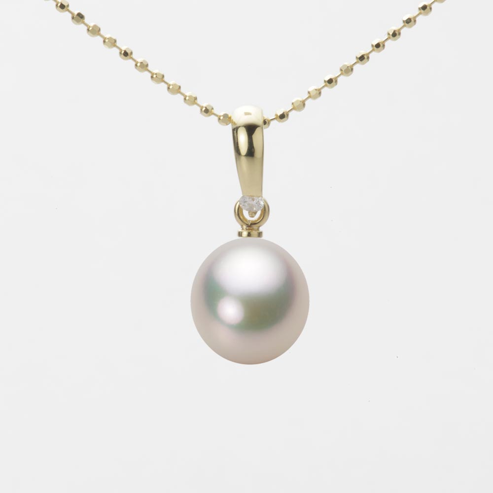 8.0mm アコヤ真珠ペンダント （シャンパンホワイト）