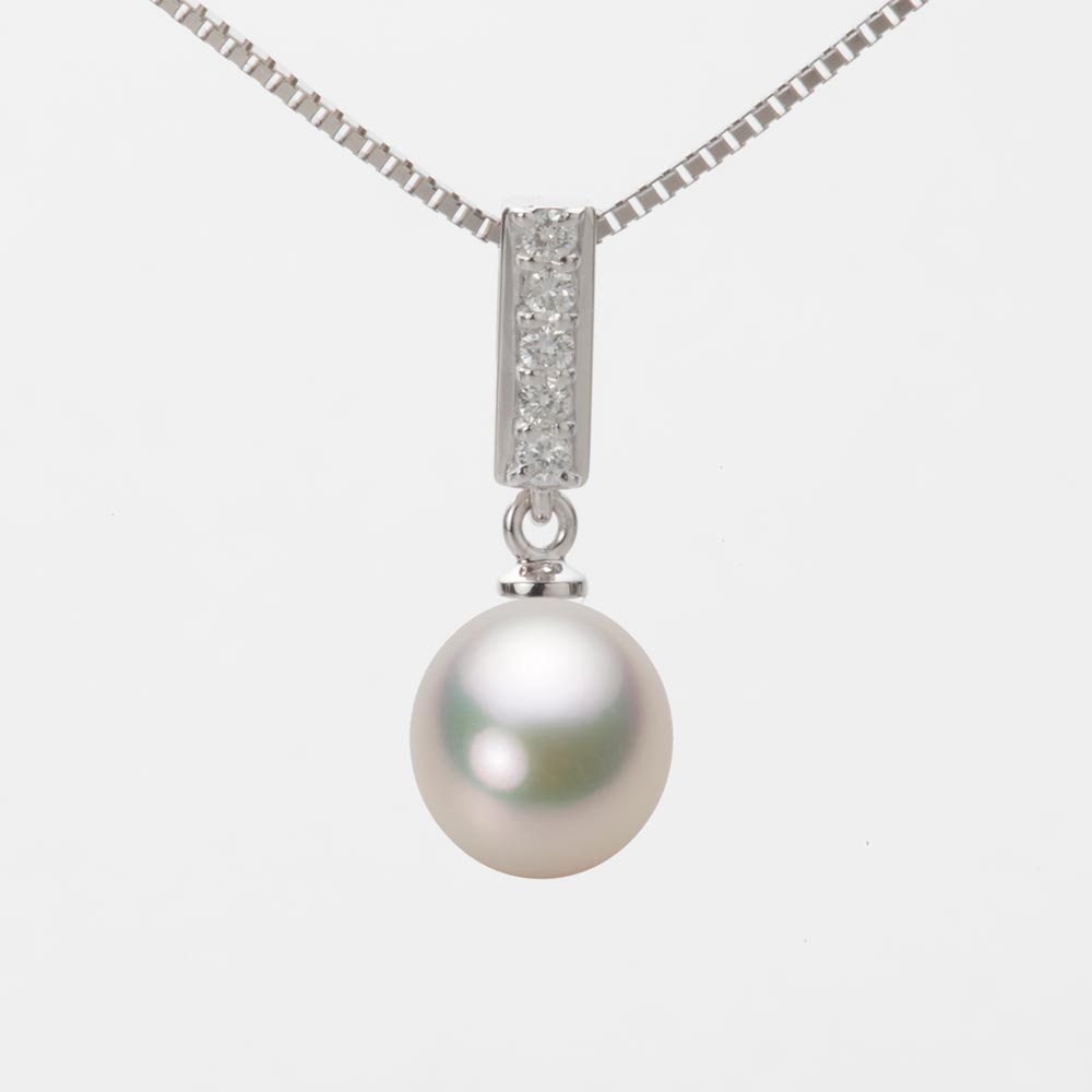 8.0mm アコヤ真珠ペンダント （シャンパンホワイト）