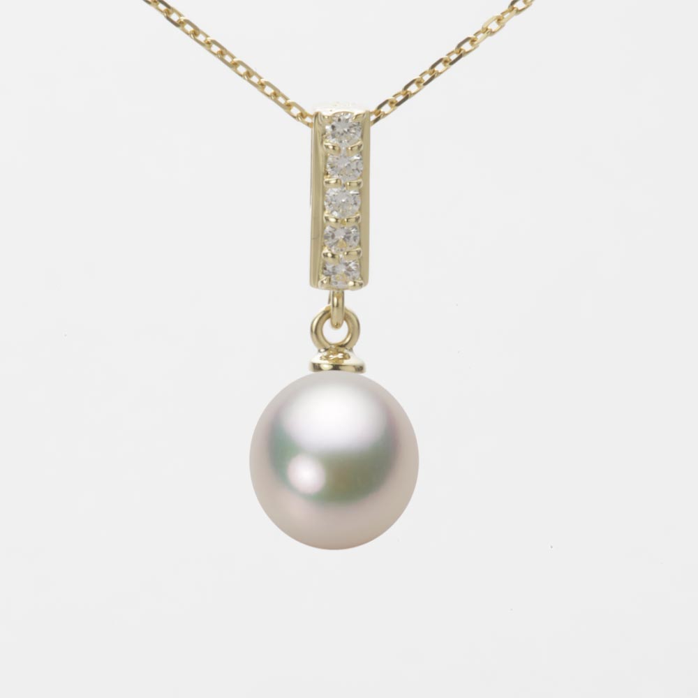 8.0mm アコヤ真珠ペンダント （シャンパンホワイト）