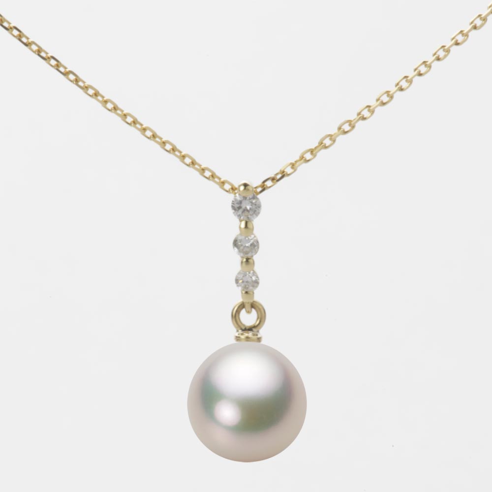 8.0mm アコヤ真珠ペンダント （シャンパンホワイト）