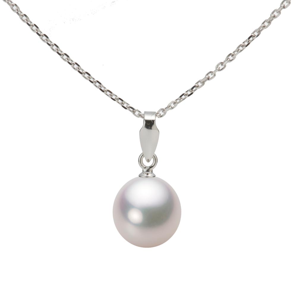 8.0mm アコヤ真珠ペンダント （ホワイトピンク・マリン）