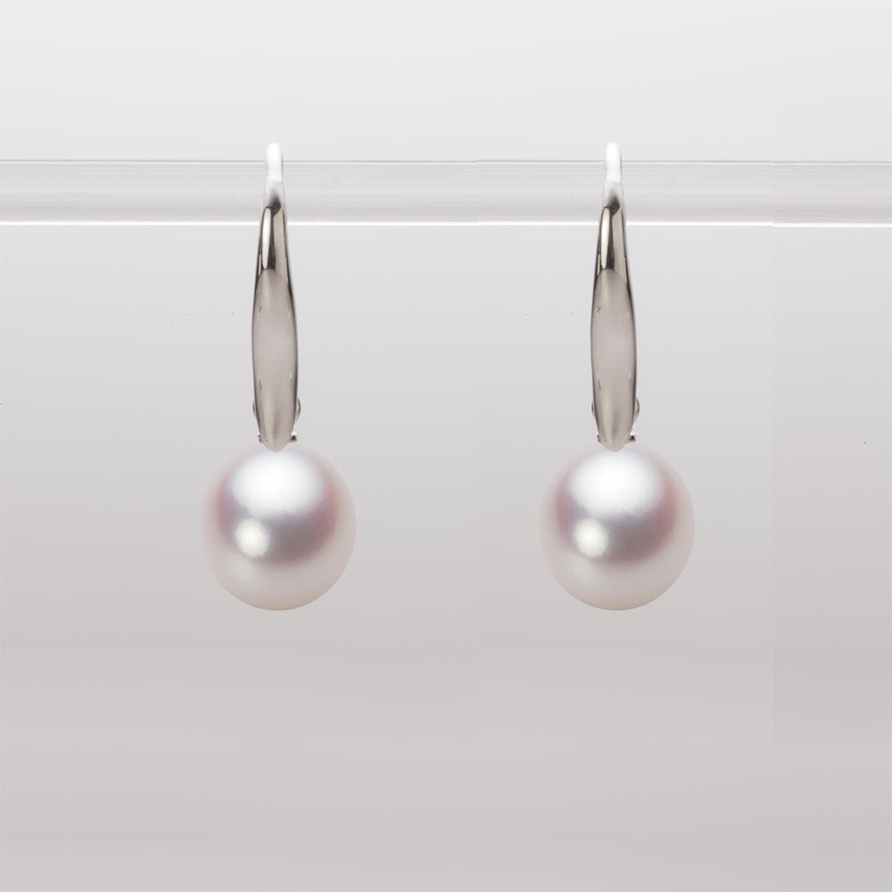 8.0mm アコヤ真珠ピアス （ホワイトピンク・ロゼ）