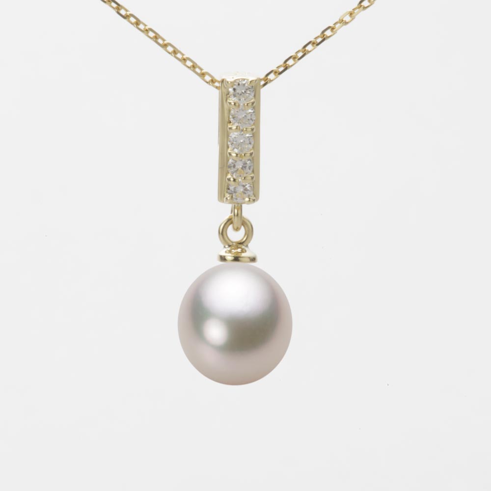 8.0mm アコヤ真珠ペンダント （シャンパンホワイト）