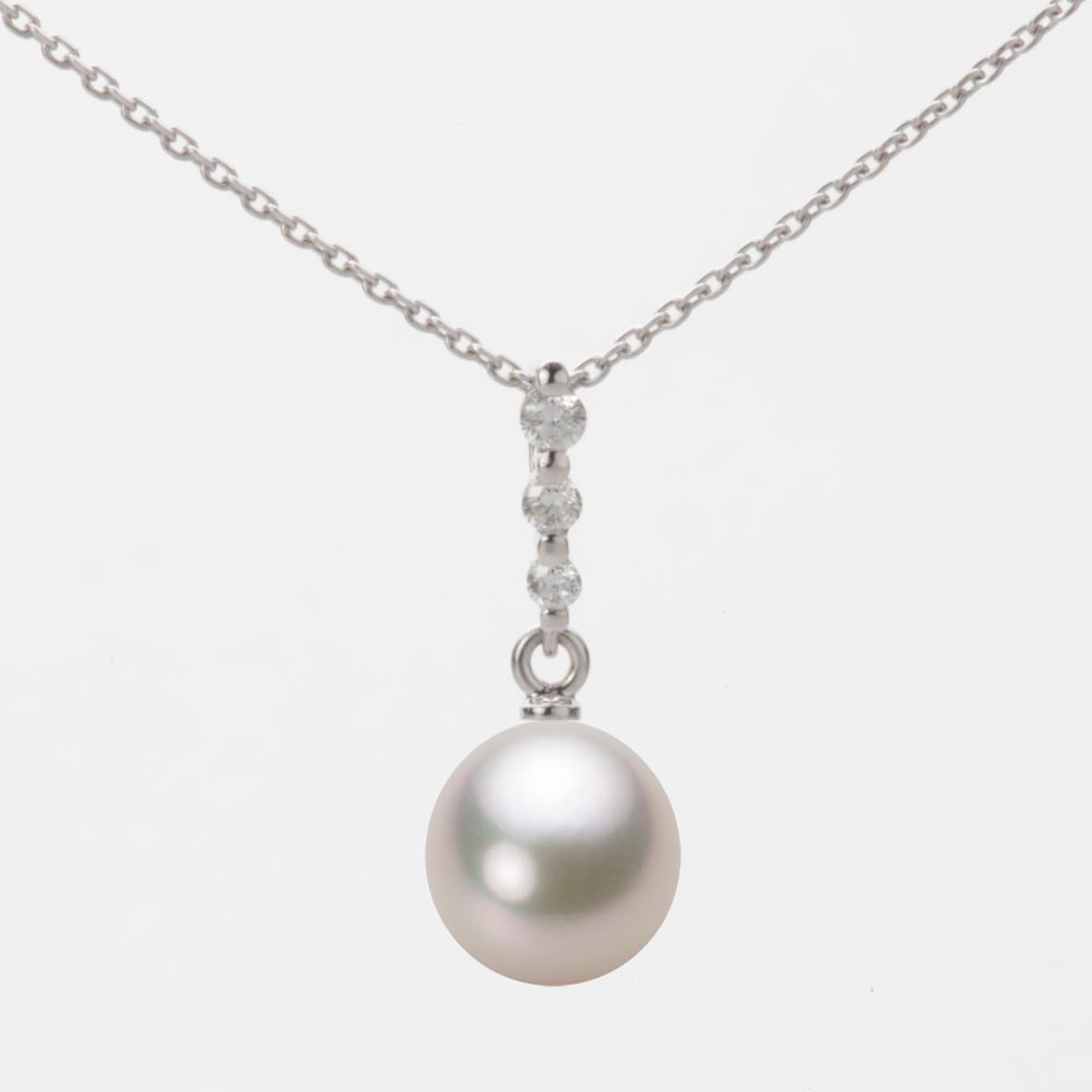 8.0mm アコヤ真珠ペンダント （シャンパンホワイト）