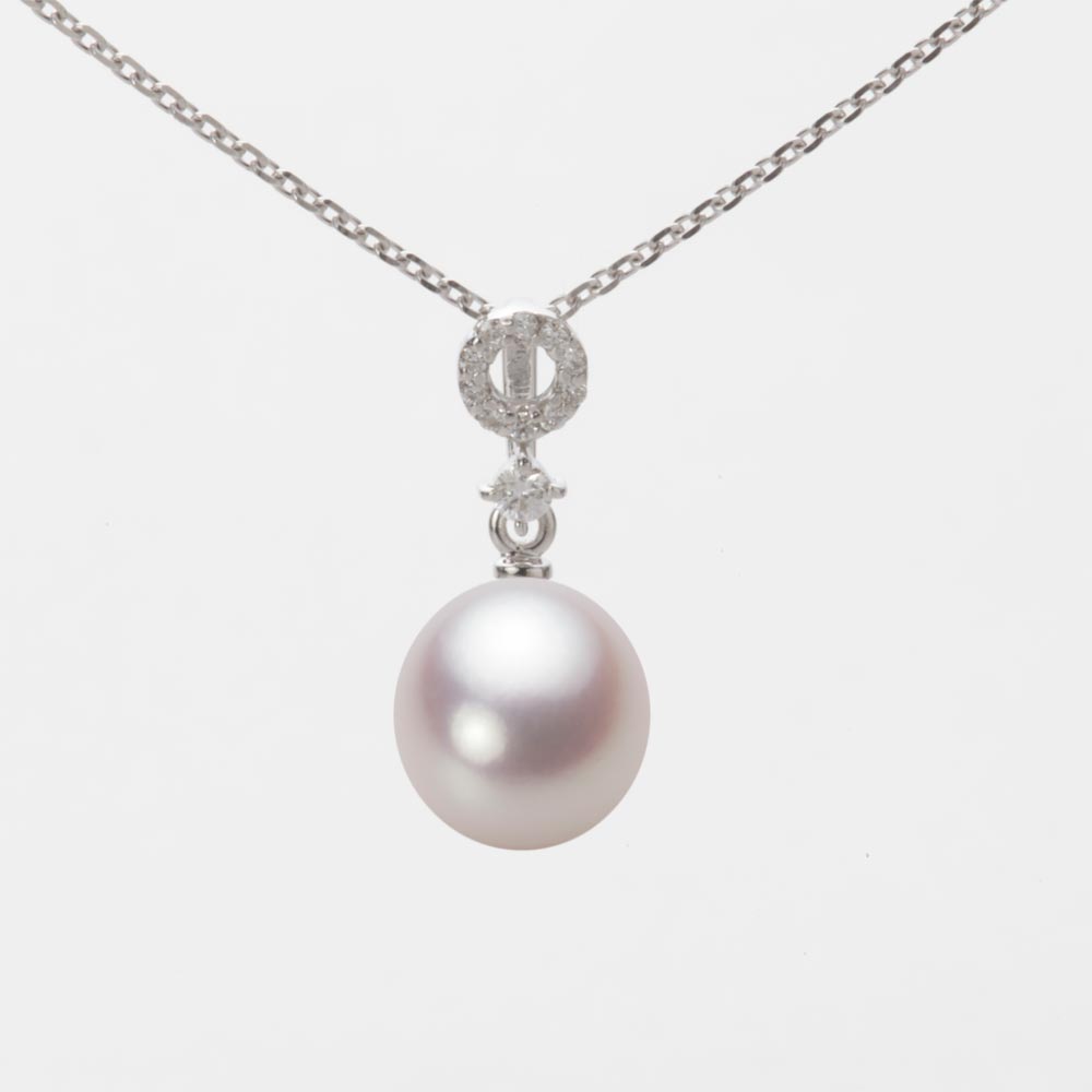 8.0mm アコヤ真珠ペンダント （ホワイトピンク・ロゼ）