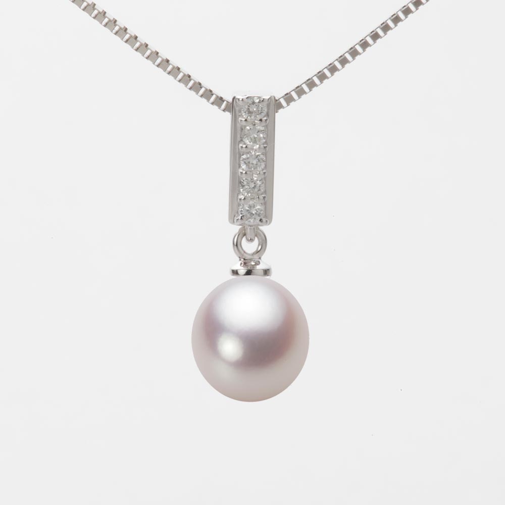 8.0mm アコヤ真珠ペンダント （ホワイトピンク・ロゼ）