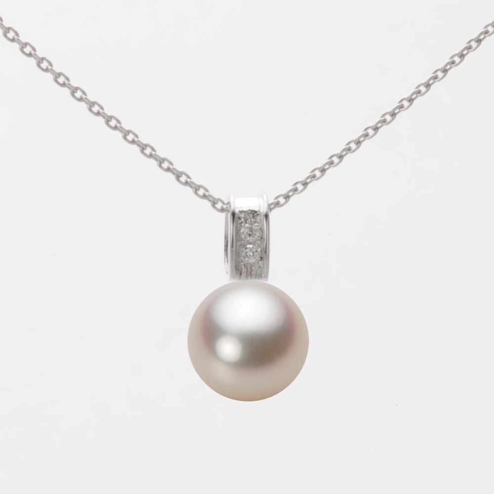 8.0mmアコヤ真珠ペンダント（シャンパンゴールド）