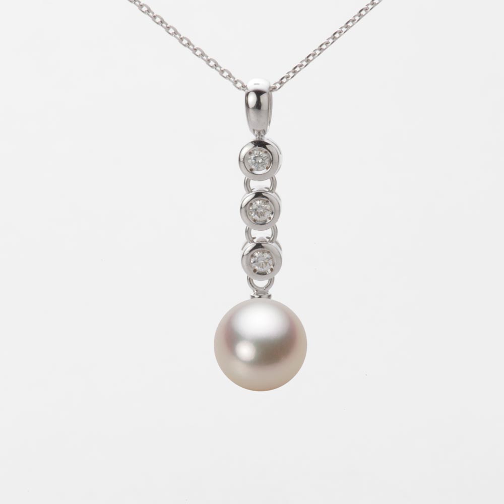 8.0mmアコヤ真珠ペンダント（シャンパンゴールド）