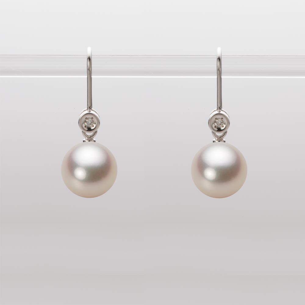 8.0mmアコヤ真珠ピアス（シャンパンゴールド）