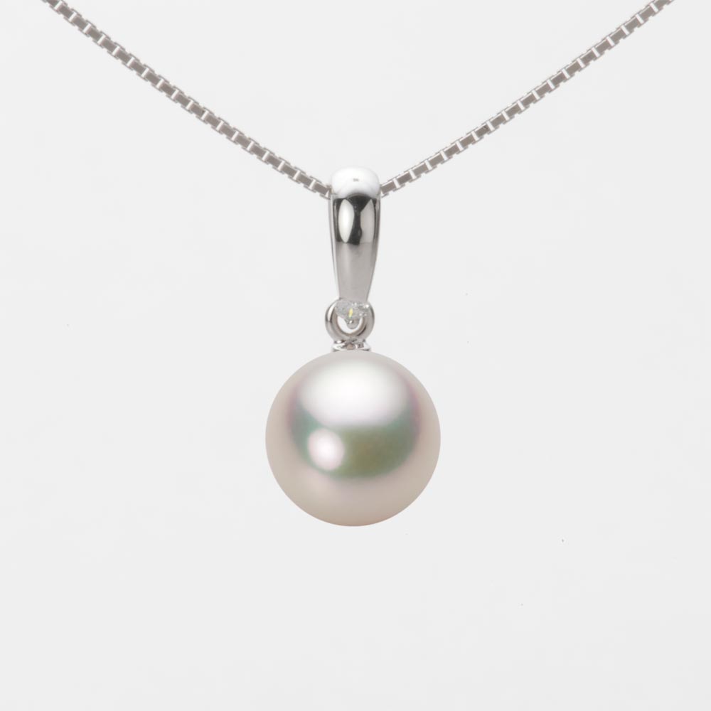 8.0mmアコヤ真珠ペンダント（シャンパンホワイト）
