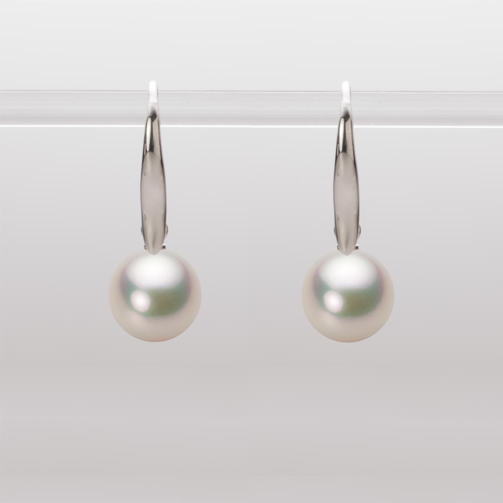 8.0mmアコヤ真珠ピアス（シャンパンホワイト）