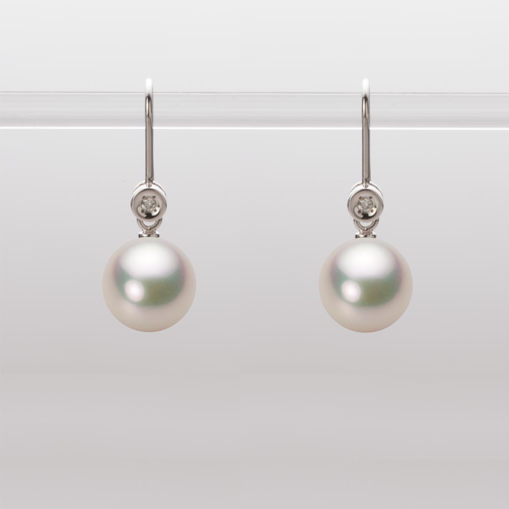 8.0mmアコヤ真珠ピアス（シャンパンホワイト）