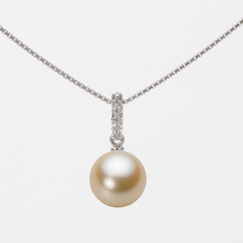 8.0mmアコヤ真珠ペンダント（ナチュラルゴールド）