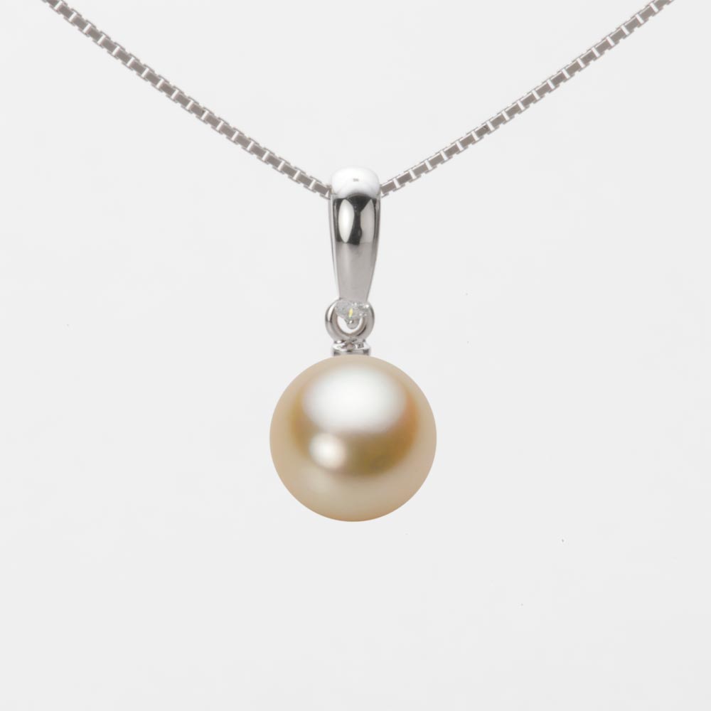 8.0mmアコヤ真珠ペンダント（ナチュラルゴールド）