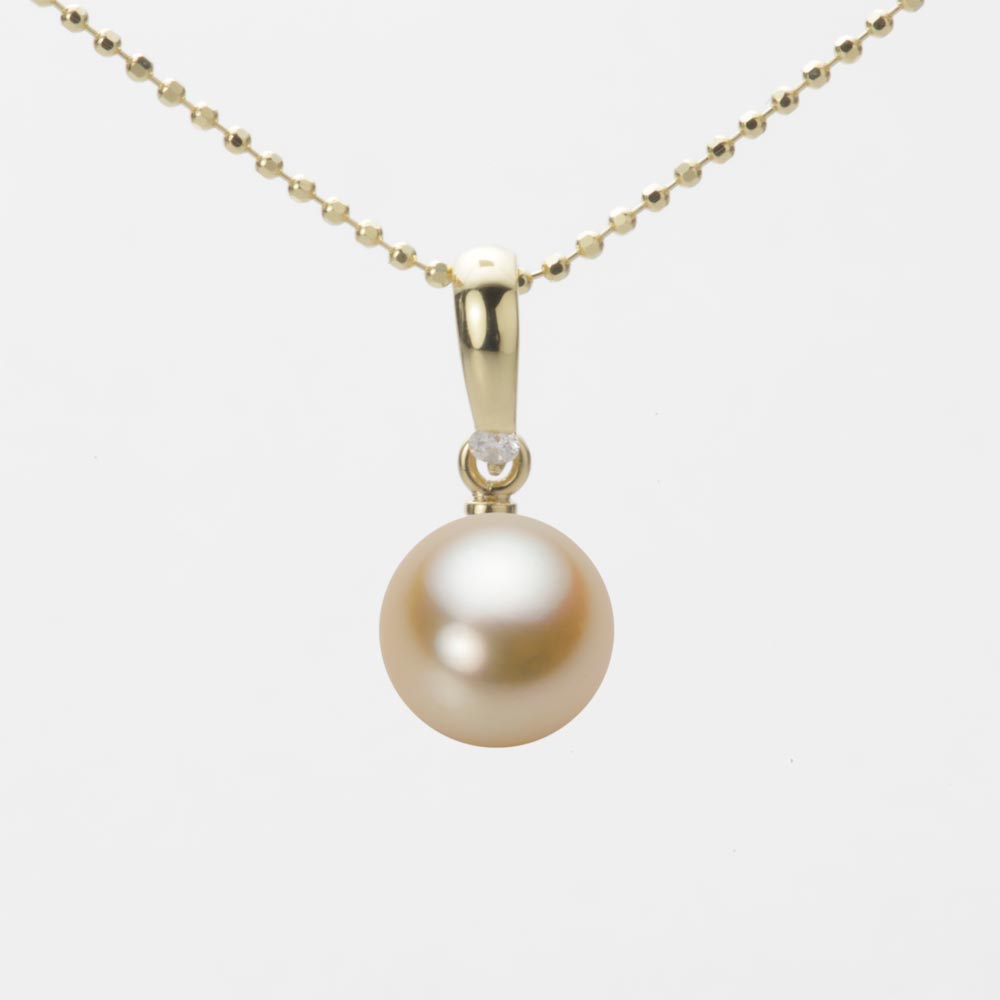 8.0mmアコヤ真珠ペンダント（ナチュラルゴールド）