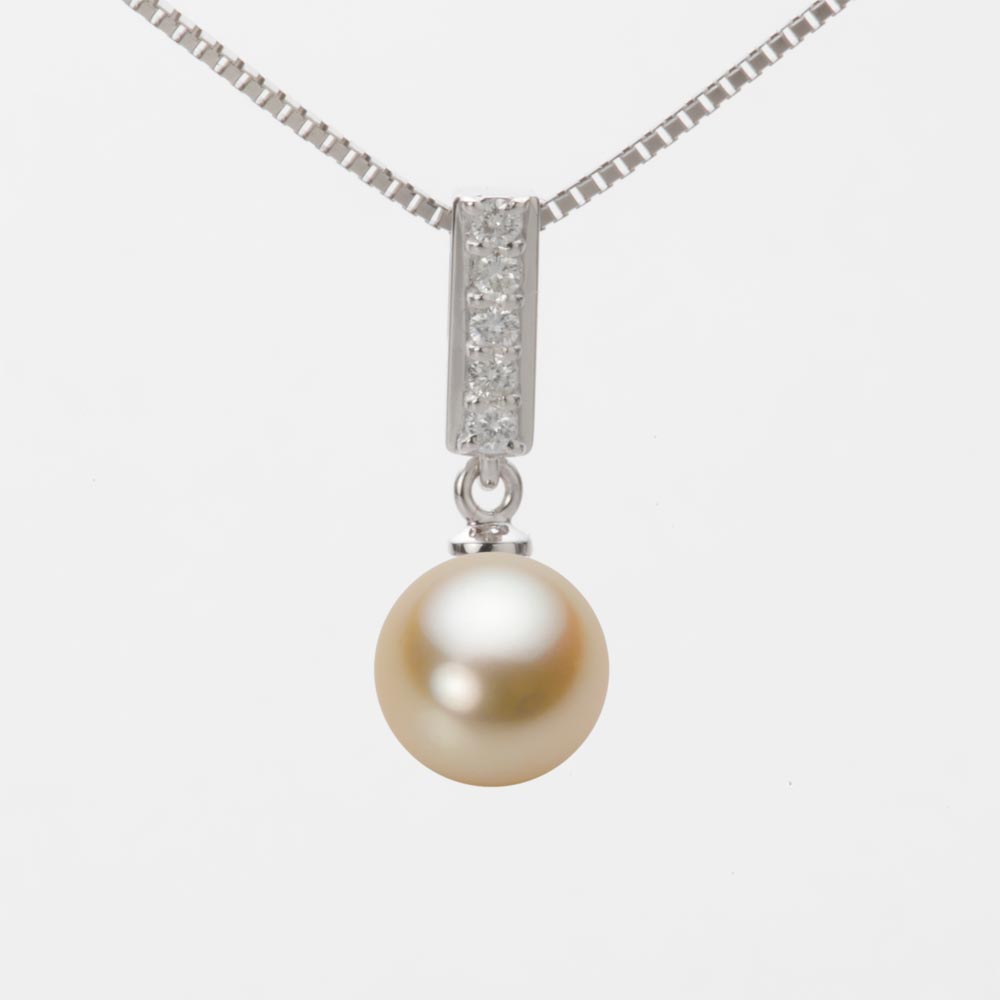 8.0mmアコヤ真珠ペンダント（ナチュラルゴールド）