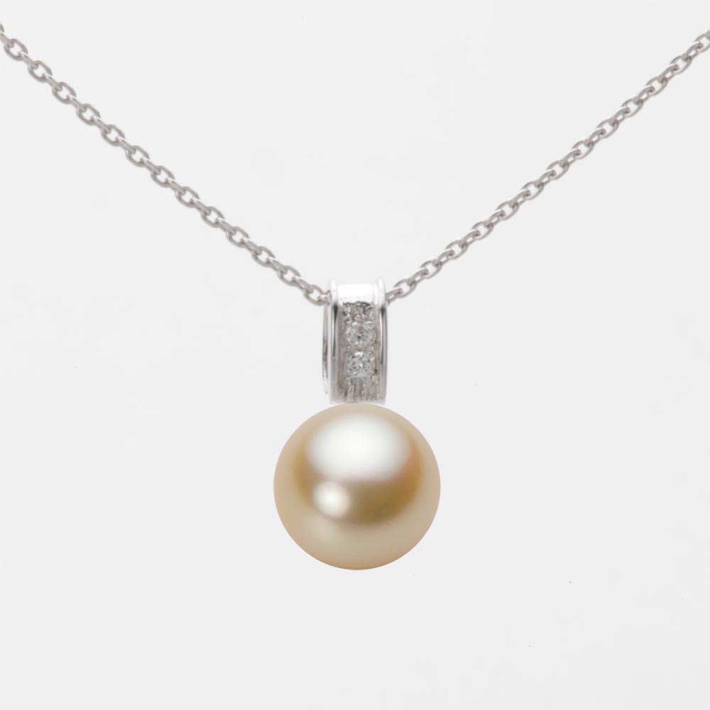 8.0mmアコヤ真珠ペンダント（ナチュラルゴールド）