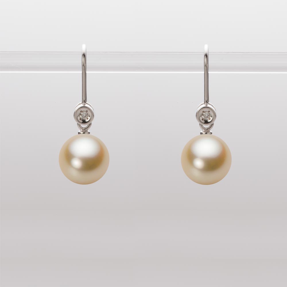 8.0mmアコヤ真珠ピアス（ナチュラルゴールド）