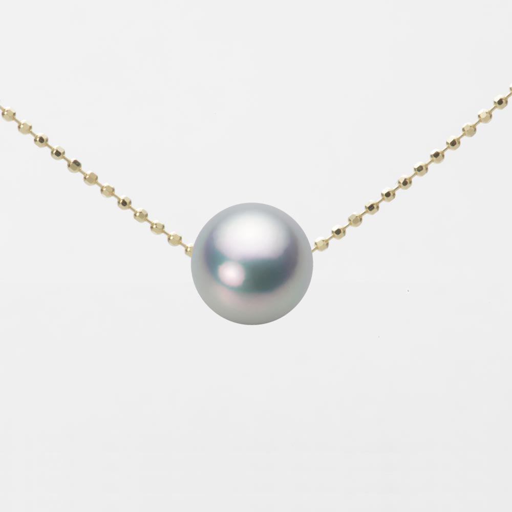 8.0mmアコヤ真珠ペンダント （シルバーグレー）