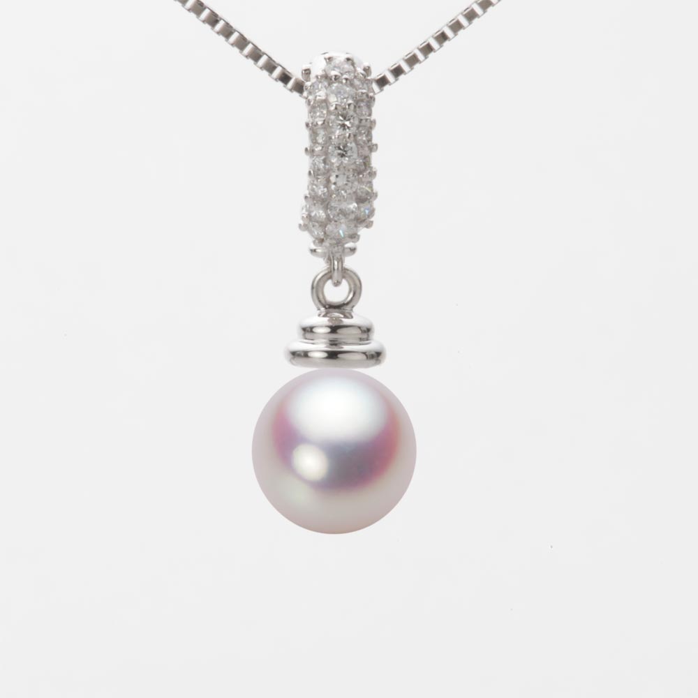 8.0mmアコヤ真珠ペンダント（ホワイトピンク・ロゼ）