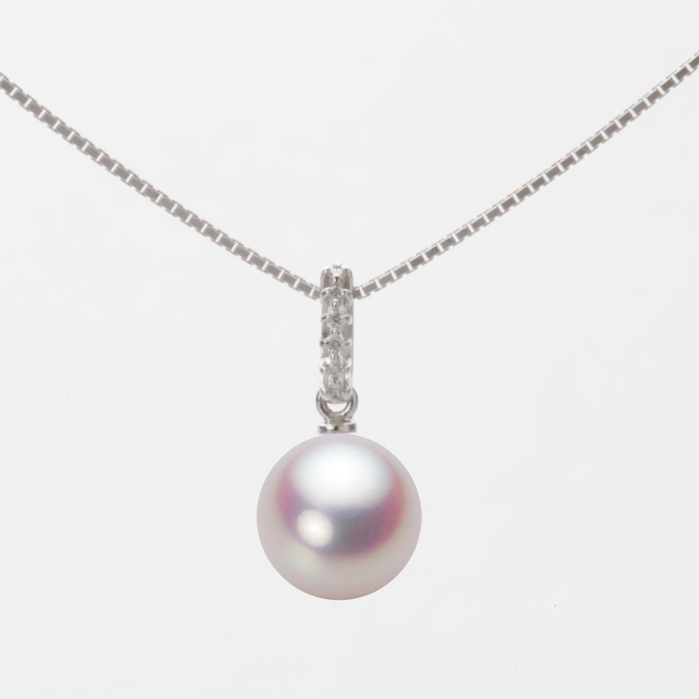 8.0mmアコヤ真珠ペンダント（ホワイトピンク・ロゼ）
