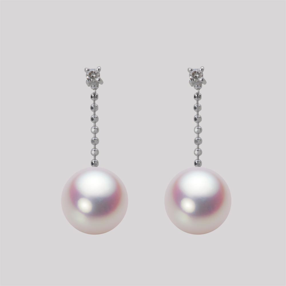 8.0mmアコヤ真珠ピアス（ホワイトピンク・ロゼ）